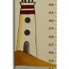 Growth Chart Personalized Sail Boat and a lighthouse 