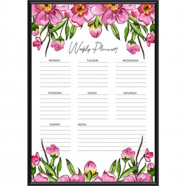 Floral Weekly Planner 3, Memo Pad, Notepad, Printable, Instant download, planner