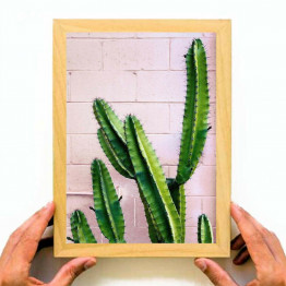 Cactus print painting, downloadable print, printable wall art, Home Decor, Large
