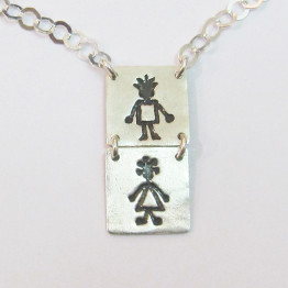 Personalized Family Silver Necklace.Original gift for mom, mother, new mom, grandmother. Children charms