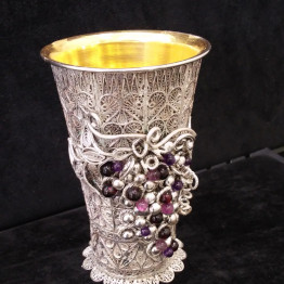 sterling silver kiddush cup