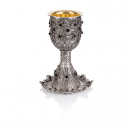 STERLING SILVER KIDDUSH CUP , STERLING SILVER PLATE